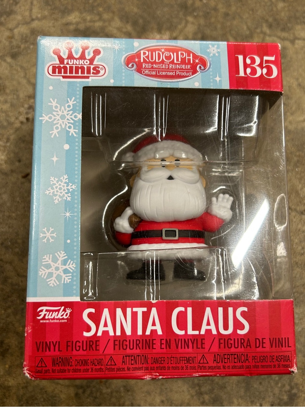 Funko Santa Claus #135 from Rudolph the red nosed reindeer mini funko pop NWT